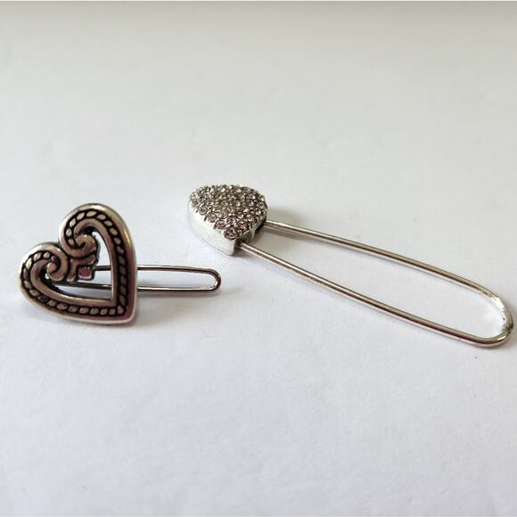 Brighton Barrette and Crystal Jeweled Pin - Picture 5 of 5